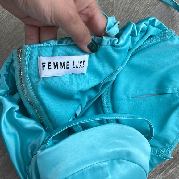 ✨ ASOS • Satin-gathered corset top and mini skirt - Picture 14 of 14